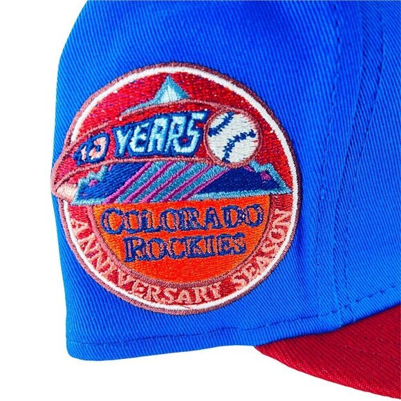 MyFitteds Colorado Rockies - Wings of Fire New Era Fitted Cap 7 1/2 NOT Hat Club - Picture 4 of 7